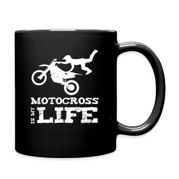 Le motocross est mon idée de cadeau de vie - Mug uni - noir - Droite