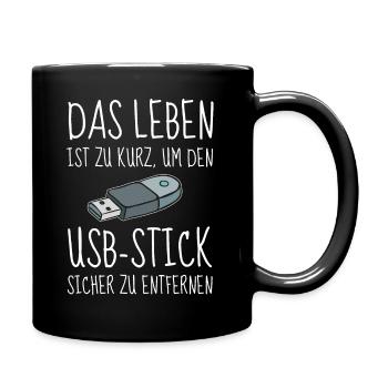 Humour de bureau Funny USB Flash Drive Office Fun Computer - Mug uni - noir - Droite