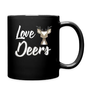 Hirsch Chevreuil - Mug uni - noir - Droite