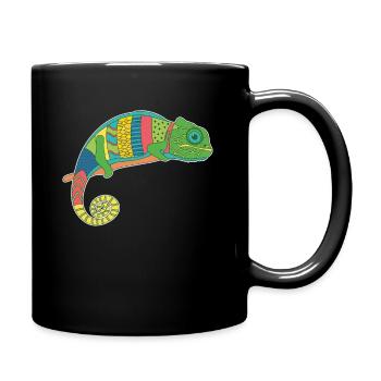 Chameleon Colorful - Full Colour Mug - black - Right