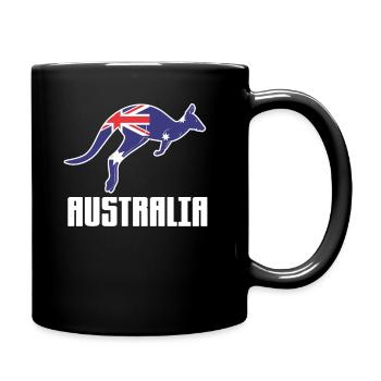 Australien - Tasse einfarbig - Schwarz - Rechts