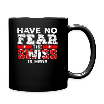 Suisse suisse suisse drapeau - Mug uni - noir - Droite