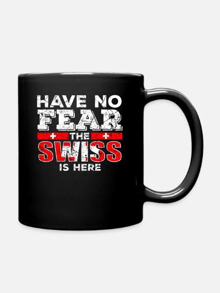 Suisse suisse suisse drapeau - Mug uni - noir