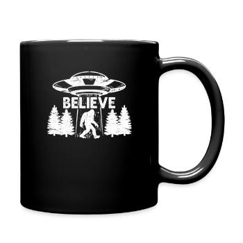 Bigfoot Ufo Sasquatch Big Foot Alien Cadeau - Mug uni - noir - Droite