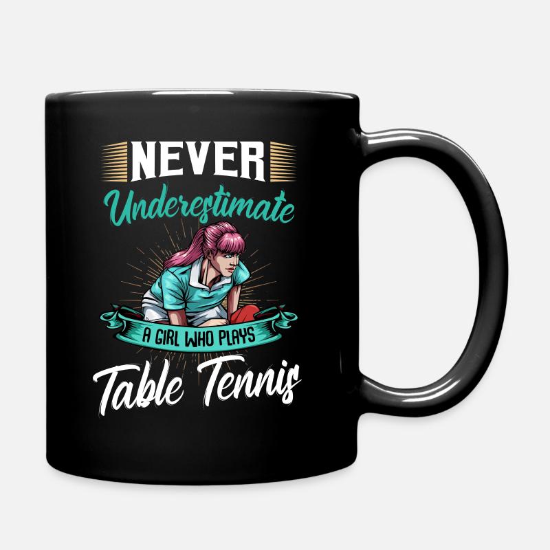 Tischtennis - Tasse einfarbig - Schwarz