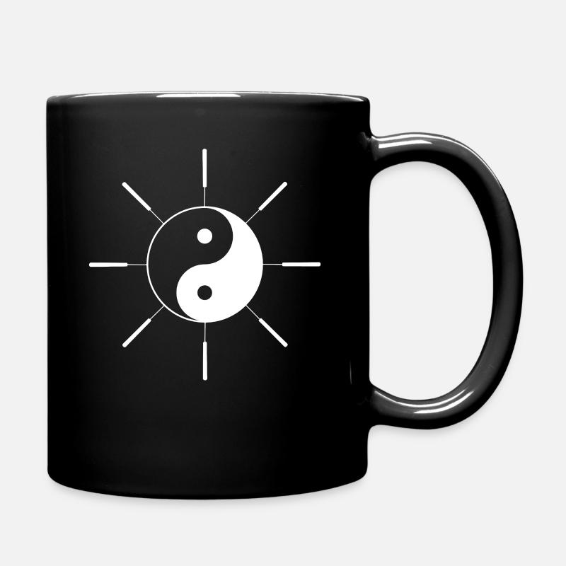 Akupunktur - Tasse einfarbig - Schwarz