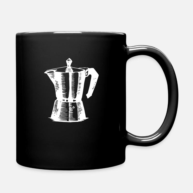 Kaffee - Tasse einfarbig - Schwarz