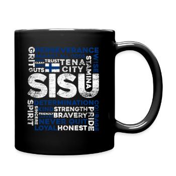 Finland Finn Sisu - Full Colour Mug - black - Right