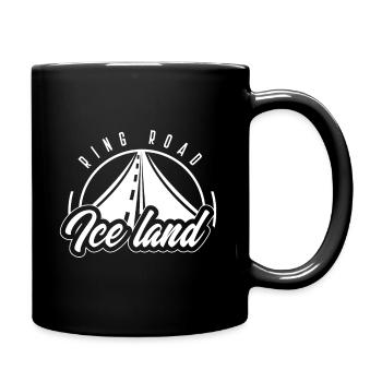 Vintage Rind Road Iceland Travel product, - Full Colour Mug - black - Right