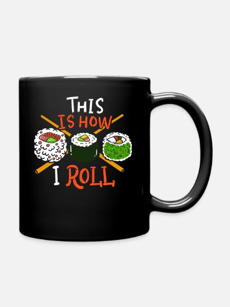 Sushi Sushi Sushi - Mug uni - noir