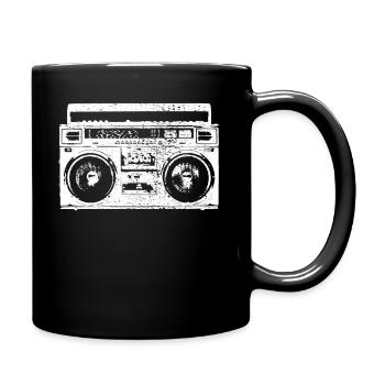 Hip Hop - Tasse einfarbig - Schwarz - Rechts