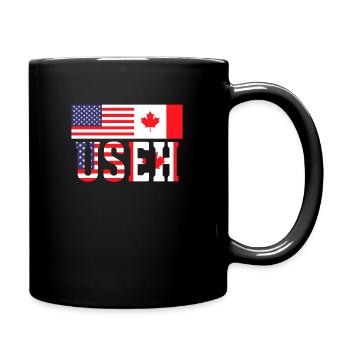 USA Canada - Mug uni - noir - Droite