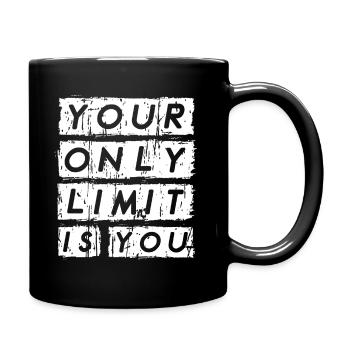 Your only limit is you - Full Colour Mug - black - Right
