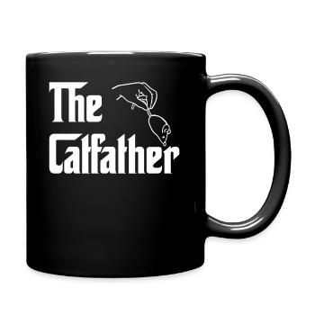 Le cadeau de chats Catfather Daddy Dad Cat Cats - Mug uni - noir - Droite