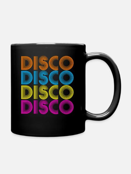 Disco music - Full Colour Mug - black