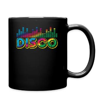Disco Musik - Tasse einfarbig - Schwarz - Rechts