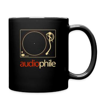 Platine Hi-Fi Vintage Stereo Audiophile - Mug uni - noir - Droite