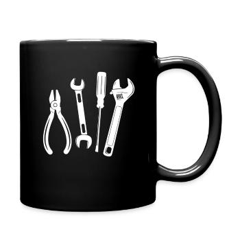 Mechanic Car Car Garage - Full Colour Mug - black - Right