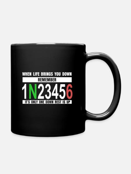 Motorcycle motocross - Full Colour Mug - black
