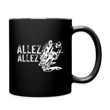 Radsport - Tasse einfarbig - Schwarz - Rechts