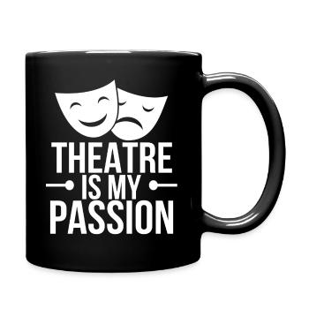 Theater Schauspiel Theaterspiel Schauspielerrin - Tasse einfarbig - Schwarz - Rechts