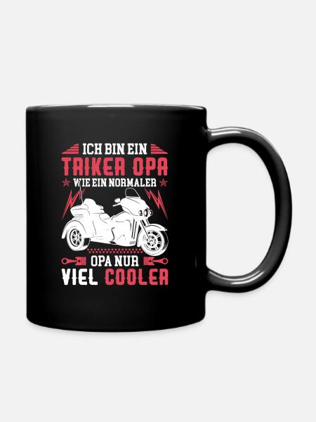 Trike Triker Opa - Tasse einfarbig - Schwarz
