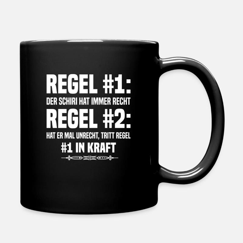 Schiri Schiedsrichter - Tasse einfarbig - Schwarz
