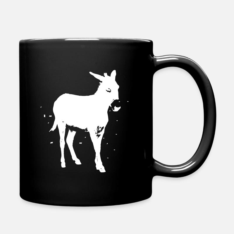 Esel - Tasse einfarbig - Schwarz