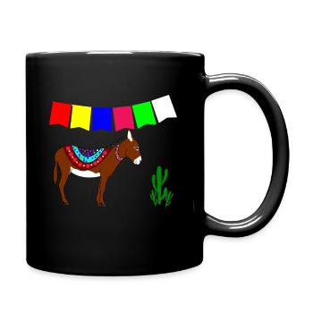 Âne mexicain - Mug uni - noir - Droite