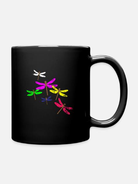 Libelle - Tasse einfarbig - Schwarz