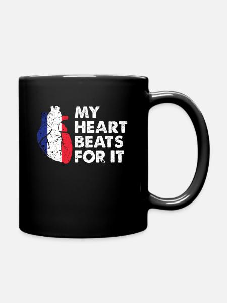 Frankreich Geschenkidee - Tasse einfarbig - Schwarz