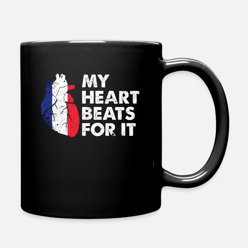 Frankreich Geschenkidee - Tasse einfarbig - Schwarz