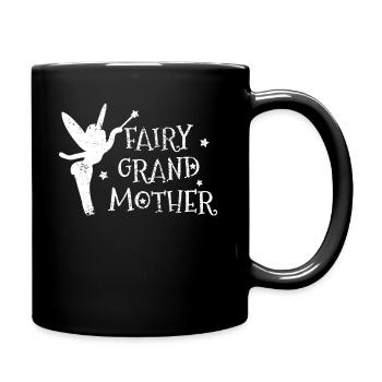 Fee Großmutter - Tasse einfarbig - Schwarz - Rechts
