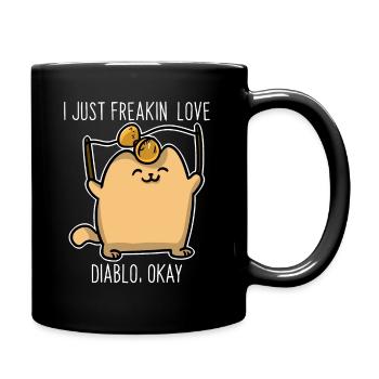 Diabolo kitten - Full Colour Mug - black - Right