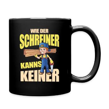 Comme le charpentier, personne ne peut - Mug uni - noir - Droite