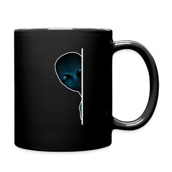 Alien - Tasse einfarbig - Schwarz - Rechts
