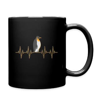 manchot - Mug uni - noir - Droite
