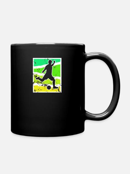 Fußball - Tasse einfarbig - Schwarz