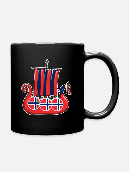 Norway history - Full Colour Mug - black