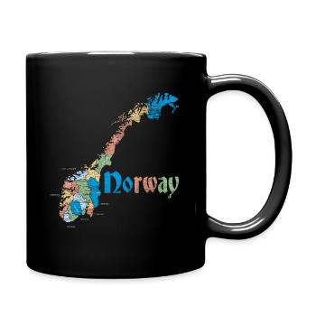Norvège Scandinavie - Mug uni - noir - Droite