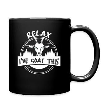 Détendez-vous, j’ai la chèvre ceci - chèvre - Mug uni - noir - Droite
