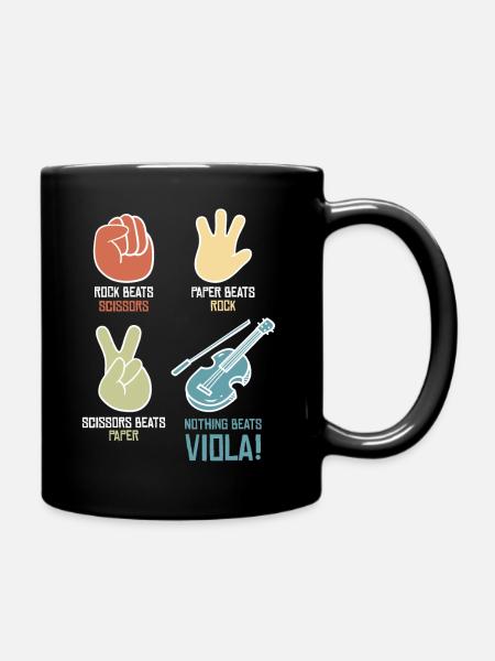 Lustiges Geschenk Viola Player drucken Nichts besser als - Tasse einfarbig - Schwarz