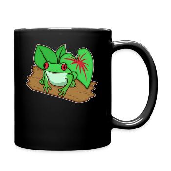 Frog Toad Animal Zoo Animal Park Jungle Gift - Full Colour Mug - black - Right