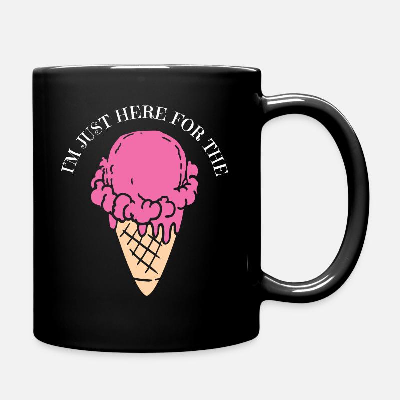 Eiscreme - Tasse einfarbig - Schwarz