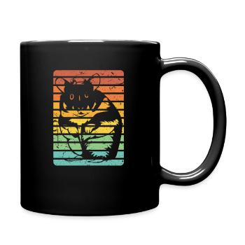 Hamster - Tasse einfarbig - Schwarz - Rechts