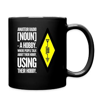 Passe-temps radio amateur - Mug uni - noir - Droite