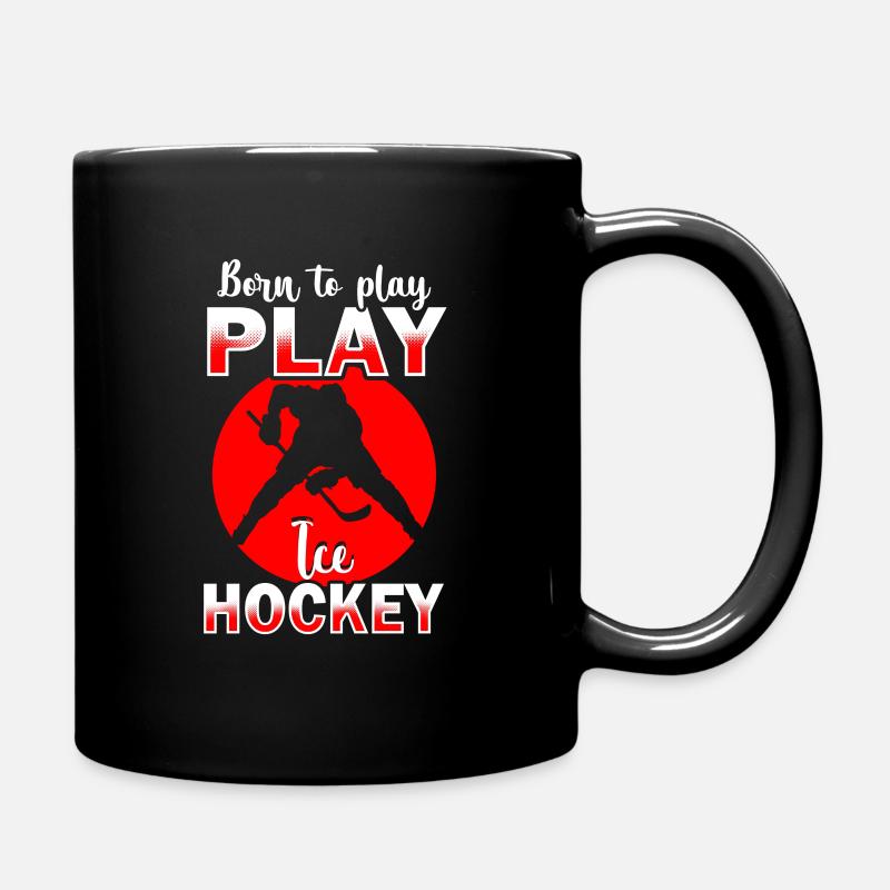 Eishockey - Tasse einfarbig - Schwarz
