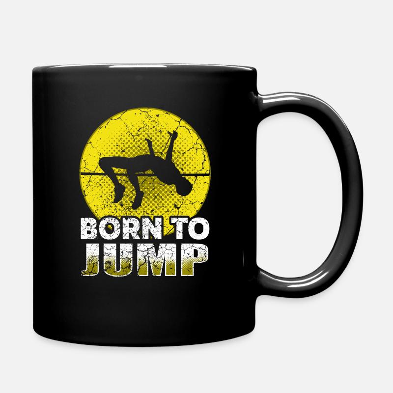 Saut en hauteur sauteur en hauteur - Mug uni - noir