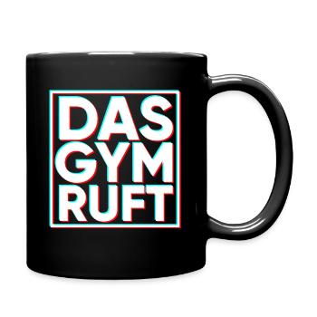 Sportler - Tasse einfarbig - Schwarz - Rechts