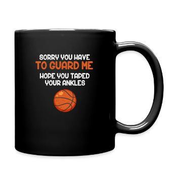 Basketball Basketballer Basket Basketballmanschaft - Tasse einfarbig - Schwarz - Rechts